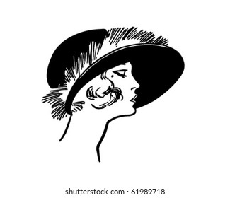 Fashionable Twenties Lady - Retro Clipart