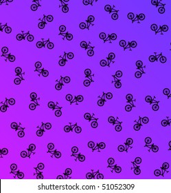 Fashionable vector background with bicycles.