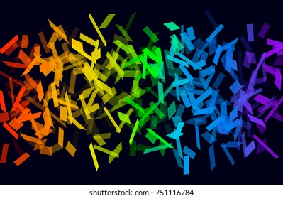 Fashionable vector banner template. Various geometric patterns and shapes. Design a template for a brochure, website or flyer. vector illustration