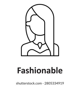 Fashionable Vector icon which can easily modify or edit

