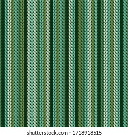 Fashionable vertical stripes knitted texture geometric vector seamless. Fair isle sweater knitwear structure imitation. Nordic style seamless knitted pattern. Christmas spirit backdrop.