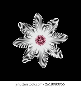 Desenho de ornamento floral de capina na moda