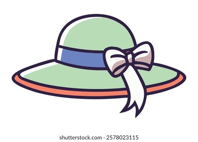 A fashionable wide brimmed hat for sun protection