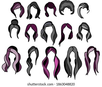 FASHIONABLE WOMEN'S HAIR STYLE SET