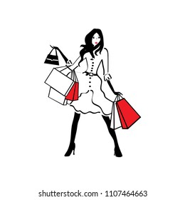 Fashionable young woman