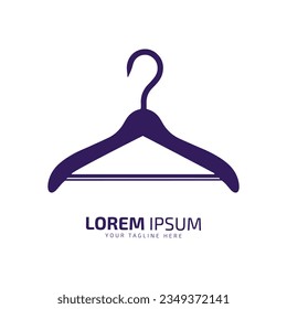 Fashionably Yours Hanger Silhouette Logo Vector, Curating Tailored Brand Expressions.