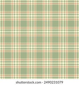 Fashioned background seamless check, thanksgiving pattern plaid texture. Femininity fabric vector tartan textile in pastel and light goldenrod yellow colors palette.