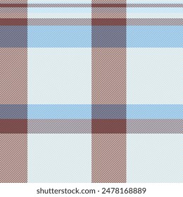Fashioned seamless vector background, unique check tartan texture. Mix plaid fabric textile pattern in light and linen colors.