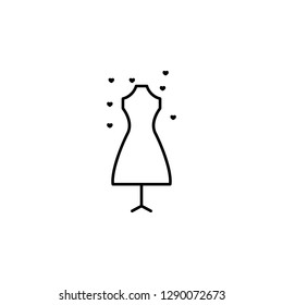 fashionista, heart  icon. Element of Valentine's Day icon for mobile concept and web apps. Detailed fashionista, heart  icon can be used for web and mobile