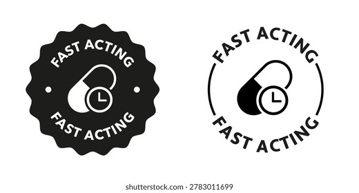 Fast acting vector stickers for pills and medicine packaging.