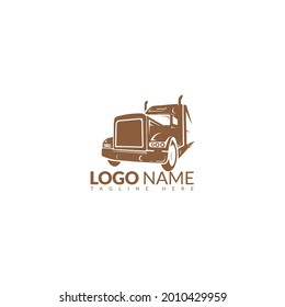 Fast aerodynamic Logo Template Design Truck silhouette transport logo template vector