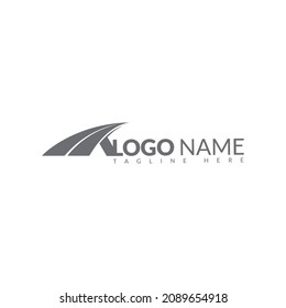 Fast aerodynamic Logo Template Design Truck silhouette transport logo template vector
