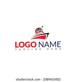 Fast aerodynamic Logo Template Design Truck silhouette transport logo template vector
