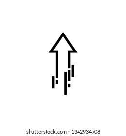 Fast arrow graphic design template vector illustration isolated