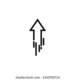 Fast arrow graphic design template vector illustration isolated