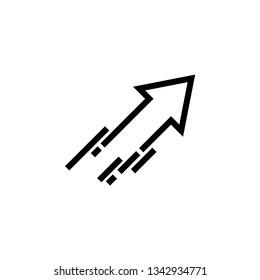 Fast arrow graphic design template vector illustration isolated