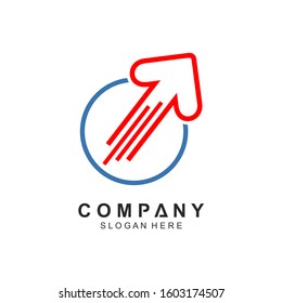 Fast Arrow Logo design Vector