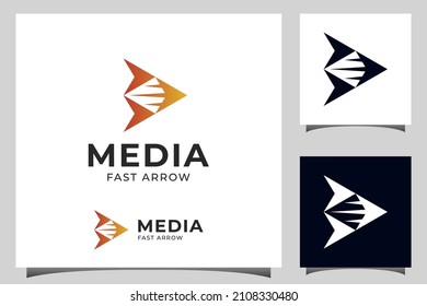 fast arrow logo element symbol for business Delivery logistic logo design