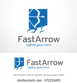 Fast Arrow Logo Template Design Vector