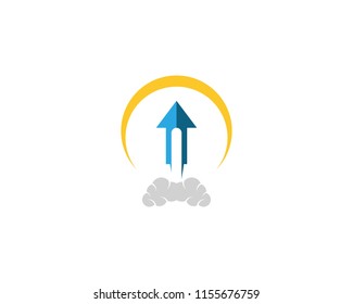 Fast arrow logo vector template