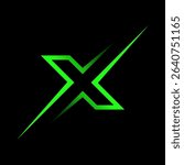 Fast arrow-inspired X letter logo symbol for bold, modern branding, identity, and tech visuals.
