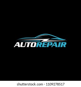 Fast Auto Repair Car Logo