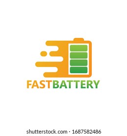 Diseño de plantillas de logotipo de batería rápida