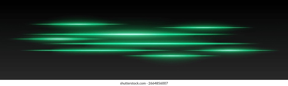 Fast beam set icon. Multiple parallel glowing lines in motion layout, forming energetic direction with sleek streaks. Ideal for speed or tech visuals.