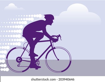 Fast Bicyclist vector