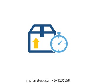 Fast Box Icon Logo Design Element