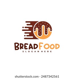 Fast bread logo vector template, Creative Bread fast logo design concepts