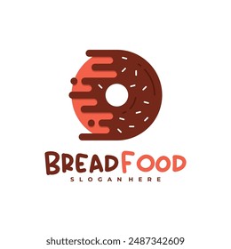 Fast bread logo vector template, Creative Bread fast logo design concepts