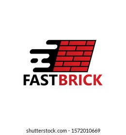 Fast Brick Logo Template Design