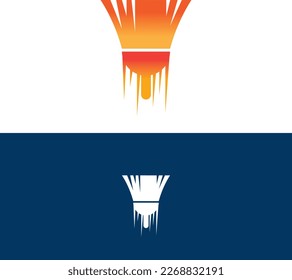 Fast Broom Modern Logo Vector