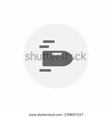 fast bullet icon sign vector
