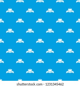 Fast burger pattern vector seamless blue repeat for any use