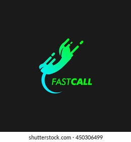Fast Call Logo Design Template. Vector illustration