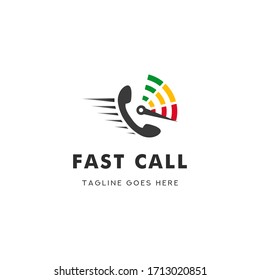 Fast Call Logo Icon Template Design Vector