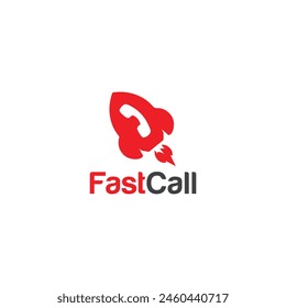Fast Call Logo Einfache moderne Vorlagen