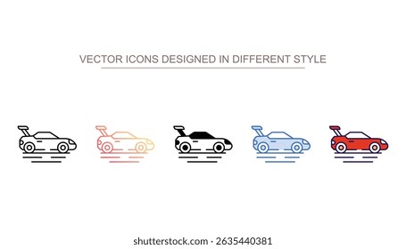 Fast Car icon design with white background stock illustration