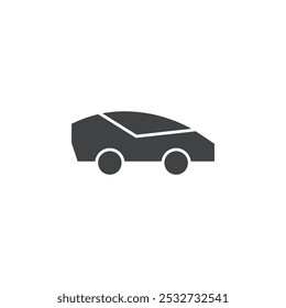 Fast car icon flat and simple set design