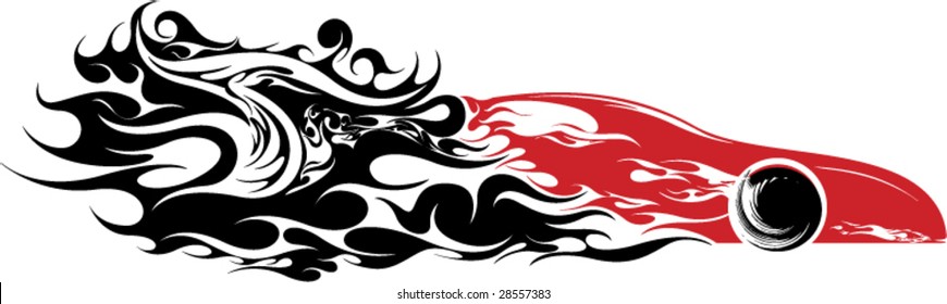Fast car illustration