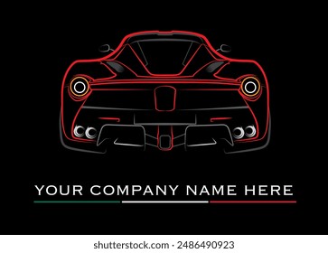 FAST CAR LOGO DESIGN VECTOR
