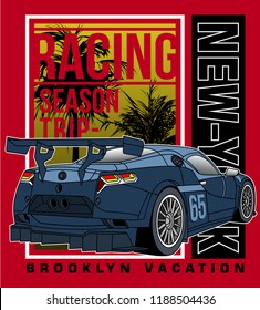 fast car racing art,vector car illustration