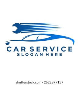 Fast car service logo design vector template. Fast car logo design icon