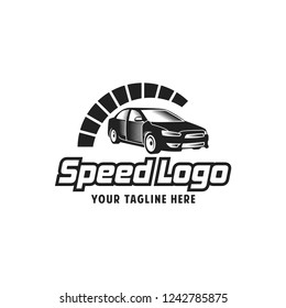 Fast Car and Speed logo template vector