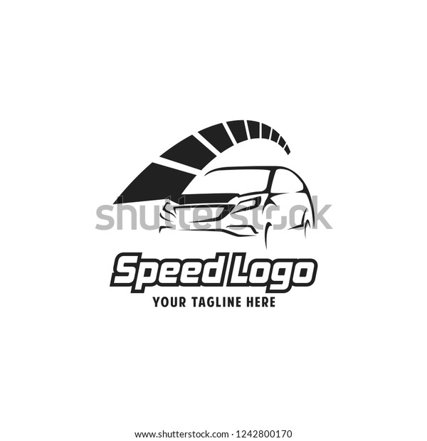 Fast Car and Speed\
logo template vector