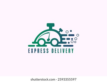 Fast car truck silhouette concept business logo template vector illustration. Speed delivery cargo abstract sign. Transport creative symbol. Graphic design element.