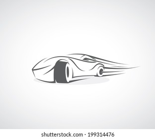 Fast Car - Vector Illustration