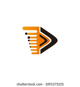 fast car vector logo letter 